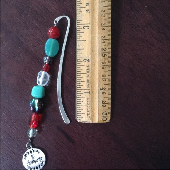 Beaded Charm Bookmark with Inspirational Pendant - Picture 5 of 9